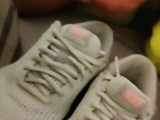 Cum in my wife&#039;s Nike sneakers