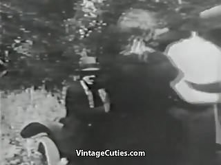 Mustached Boy Fucks 2 Young Petite Girls (1910s Vintage)