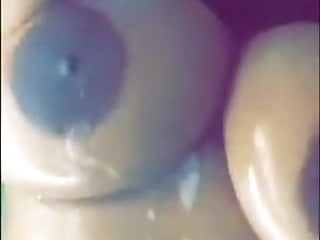 Sexy ebony girl tittyfucked in snapchat 