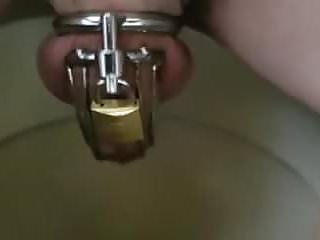 Peeing in chastity