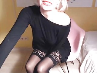 Blondie In Black Dress