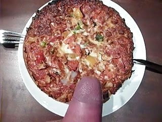 cum on pizza 