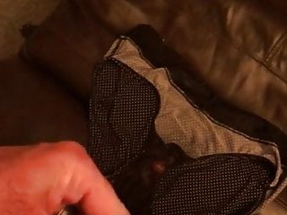 Cumshot on Wife&rsquo;s dirty panties