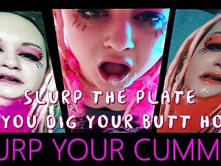 CEI Trick 1 Slurp the Plate as you Dig your Butthole