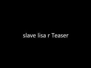 Slave lisa playing with her tits