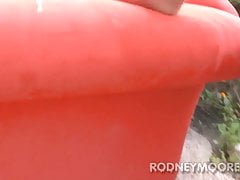 BBW Dawn BDSM Leash & Stocking Fuck