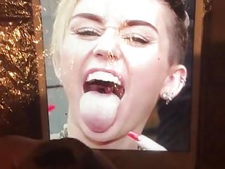 Miley Cyrus Cum Tribute 