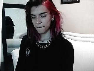 .Beautiful latin femboi webcam tease.