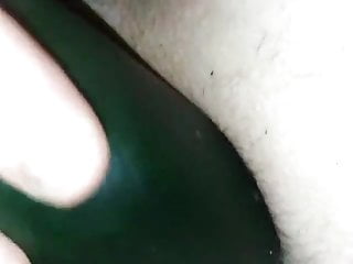 Cucumber anal in Slow Mo