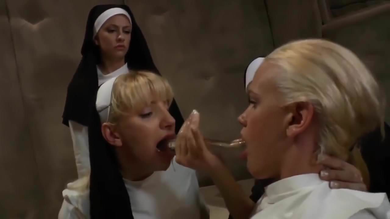 Lesbian Nuns - Dildo Swalloing Nuns - Deep Throat, Lesbian, Dildos - MobilePorn