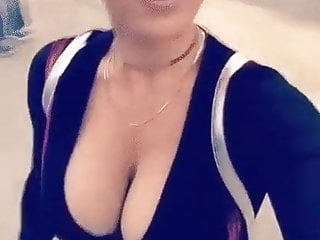 WWE - Lana aka C.J. Perry selfie vid with massive cleavage
