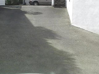 march 12, in the driveway of the garage