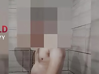 Security Guard Naked Work Shower Masturbate 