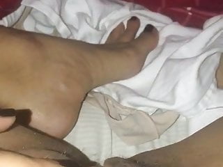 Wifes pussy and asshole and feet 