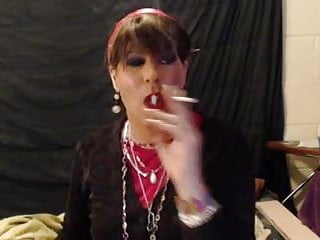 super pretty tgirl smoking and looking cute