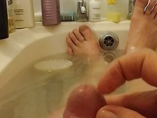 Bathtime wank