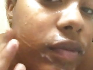 Ebony Uses Cum As Facial Moisturizer