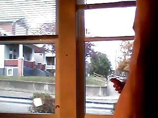Naked At The Window Cum