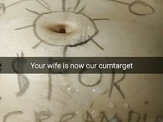 Snapchat Cumshot Huge Cumshot video: Your wife is a public cum dump and cum target now! - Milky Mari