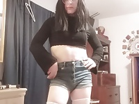 Shaved crossdresser in black panties lisa b | Tranny Update