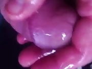 Copious precum squirt