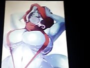 THICC Blue Alien Girl Cum Tribute (Requested by HankKD7)