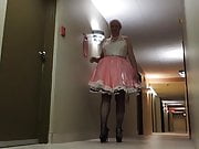 Sissy Ray in Pink Sissy Dress