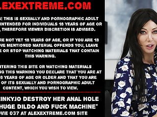 Dildo In Her Anal Hole - Hotkinkyjo destroy her anal hole with huge dildo and machine â€¢ Free Porno  Video Gram, XXX Sex Tube