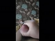 Asian guy wanking his small cock 2