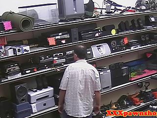 Ebony pawnee fucks at pawnshop...