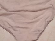 White cotton panties cumshot 