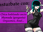 Spanish JOI hentai with Lucy. Sexo en la primera cita.