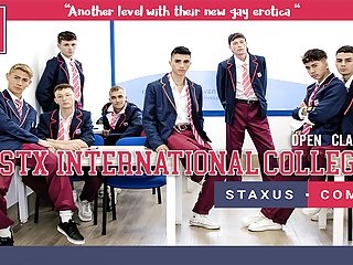 1×02 Staxus International College  (Story And Sex) : Latinos College Students Have Sex After School!