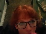 TFO Liz red blowjob glasses facial