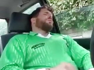 Bear Cub Shooting A Hot Load On His Sports Kit In The Car