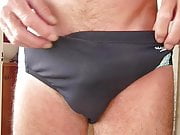 blue speedo bulge