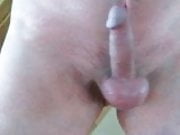 Whipp on cock (closeup)