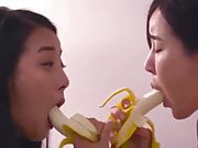 Eating banana 