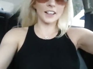 Sexy, Solo, Masturbate in Car, Cum in Her