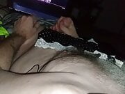 Night panty cumshot in pantys