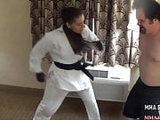 Sexy Girls Mixed Karate Fighting - Female Submission