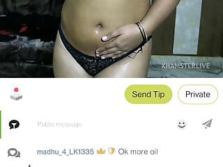 Lady Maya Oil In Boobs And Body