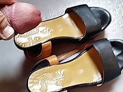 cum on my wife's platform shoes