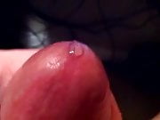 Another oozing precum closeup 