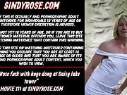 Sindy Rose fucked with a huge dong at Daisy tower & prolapse