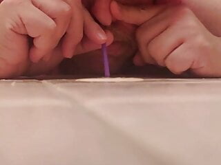 Sissy Me Snorting My Cum With A Straw