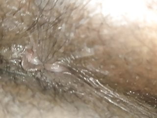 Up close of Mme. Katt asshole and pussy during massage