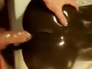 Chocolate booty and vanilia dick