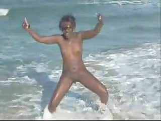 Little African, Little Nude, Pissing, Camera