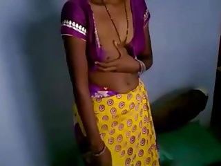 South indian village girl boobs play...